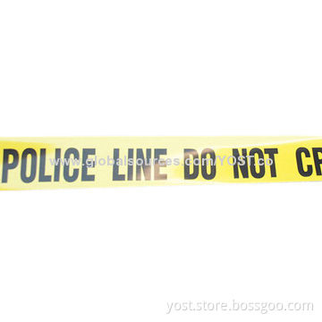 Police line yellow tape